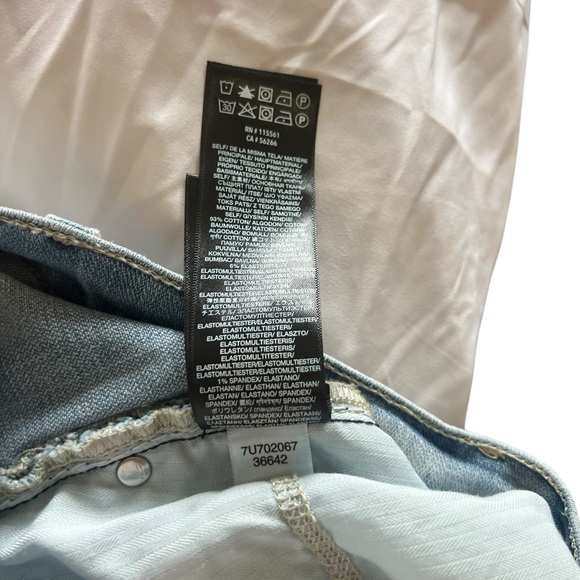 Seven for all Mankind mid Roll Light wash Women’s Shorts SZ 28 - Picture 6 of 10